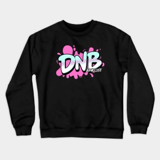 DNB  - Junglist Splat (pink/black drop shadow) Crewneck Sweatshirt